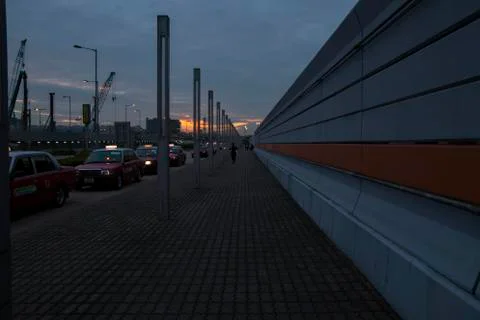 Night Time Pathway Stock Photos