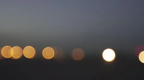 Night-time rack focus shot of plane Stock Footage 52819228