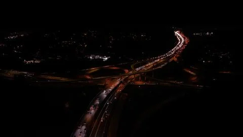 Night time rush hour Stock Photos