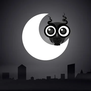 Night time sky Stockillustratie