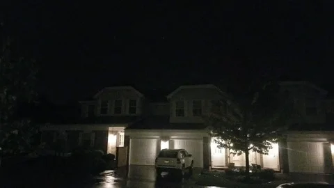 Night time storm Stock Footage 94493518