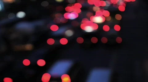 Night Time Traffic lights Stock Footage 500962