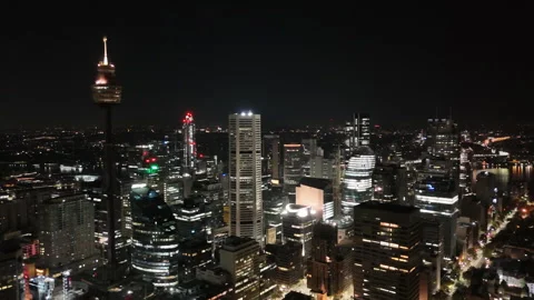Night time views skyline Stock Footage 271414278