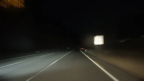 Night time_Road_Lapse_001 Stock Footage 125792578