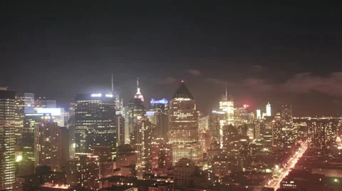 Night Timelapse of 59 &amp; 9th Stock Footage 31218703