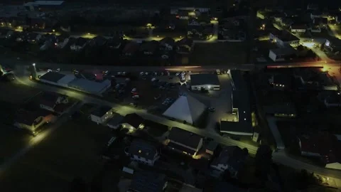 Night timelapse aerial Video stock 152988216