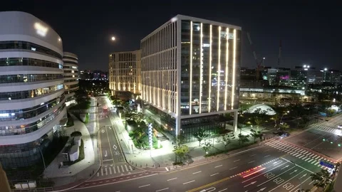 Night Timelapse of City view Stock Footage 180378414