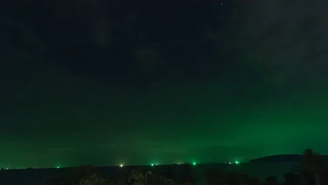 Night timelapse - clouds and stars are moving Stock Footage 194433909