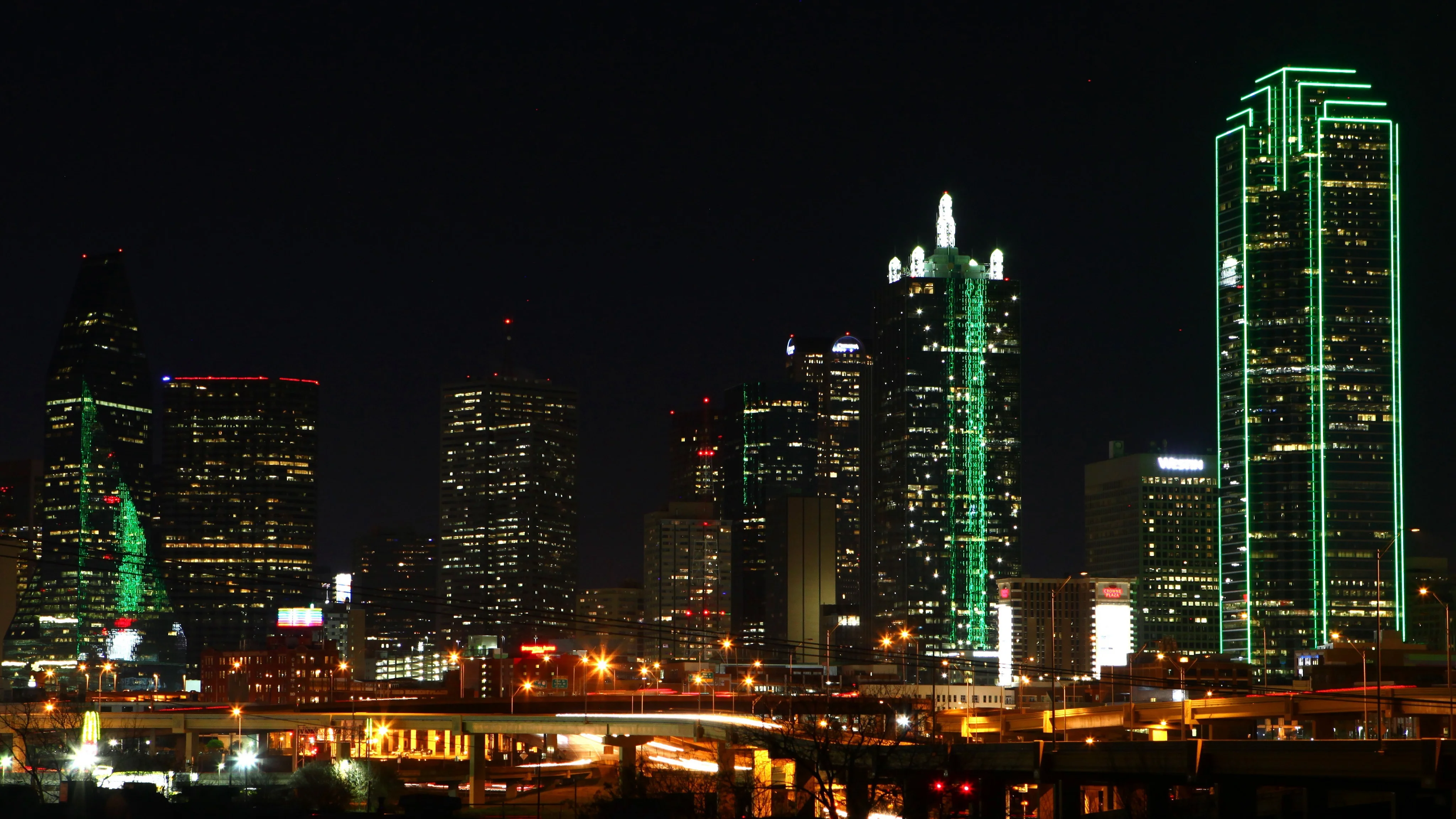 A Night timelapse of the Dallas city cen... | Stock Video | Pond5