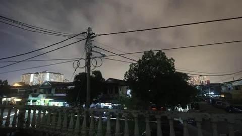 Night Timelapse Stockbeeldmateriaal 79693839