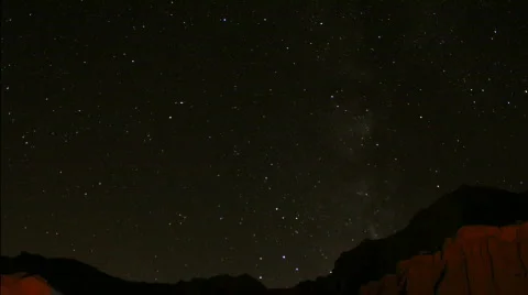 Night Timelapse in the Mojave Desert 1080p Stock Footage