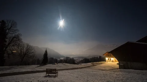  Night Timelapse in the Mountains  Vidéo 88709658
