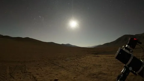 Night timelapse: observing the sky Stock Footage 278375074