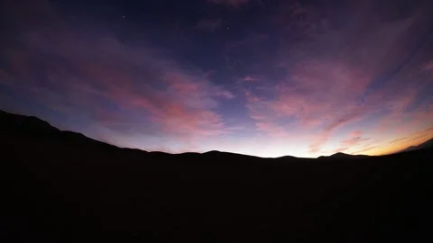 Night timelapse: red cloudy sunset Stock Footage 278312802