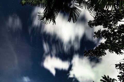 Night Timelapse with spotted clouds Stock Footage 167840802