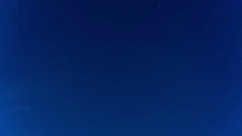 Night timelapse. starry sky. starlink flying satellites Stock Footage 283359839
