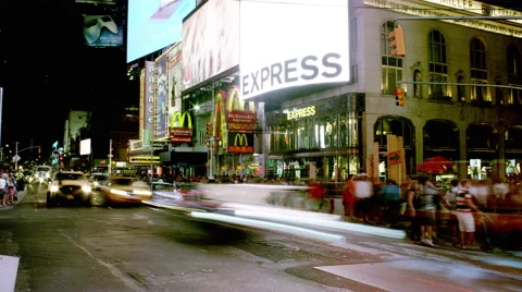 Night Timelapse of Times Square . 스톡 동영상 56831314