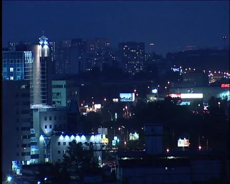 Night town 库存影片 944316