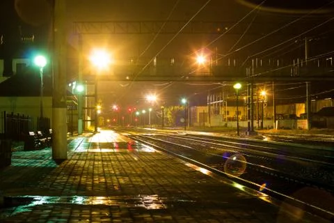 Night town Stock Photos