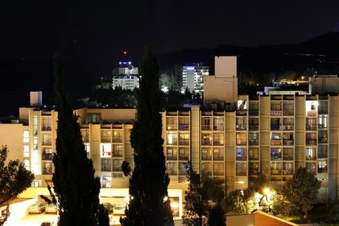 Night townscape Stock Photos