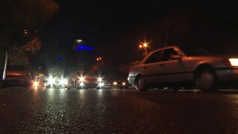 Night traffic 15 Video stock 322995545