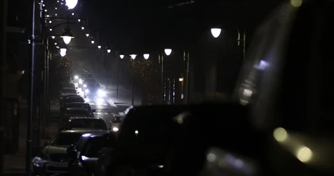 Night traffic 2 Video stock 335045937