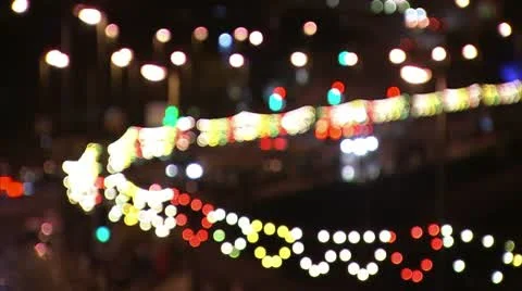 NIGHT TRAFFIC BLUR Stock-Footage 10601911