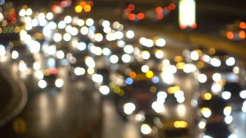 Night traffic in blur Video stock 85327919