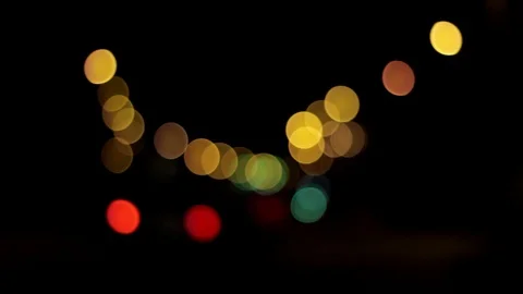 Night Traffic Bokeh 01 Stock Footage 114019456