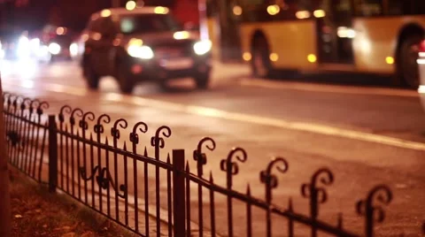 Night Traffic Car Stock Footage 57203163