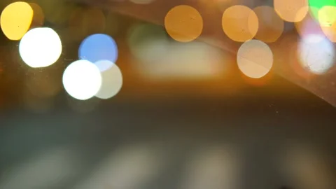 Night traffic in the city, defocus Stock-Footage 164961773
