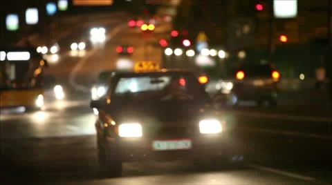Night traffic in the city Stock-Footage 11098057