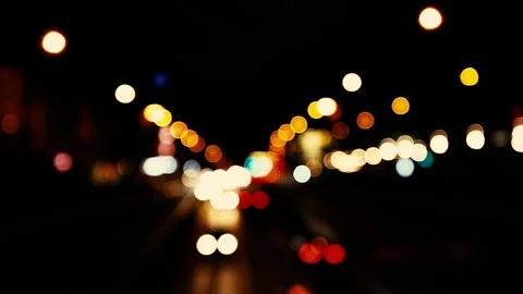 Night traffic in the city Stock Footage 150182001