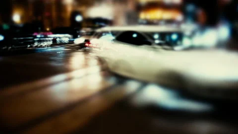 Night traffic in the city Stock Footage 150183616