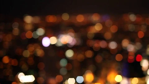 Night traffic city lights Stock Footage 79340148