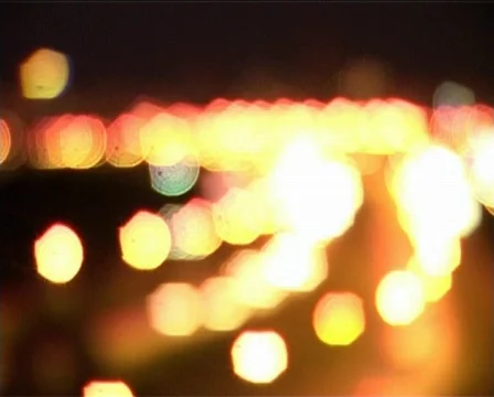 Night traffic into focus x2 Stock-Footage 77945