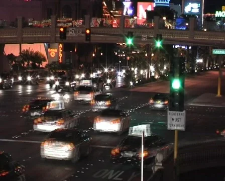 Night traffic Stock Footage 128154