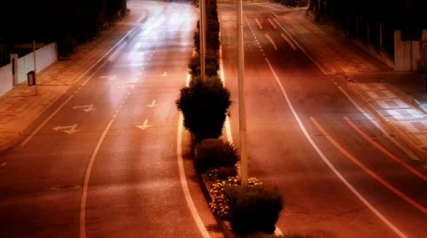 Night Traffic Stock Footage 490203