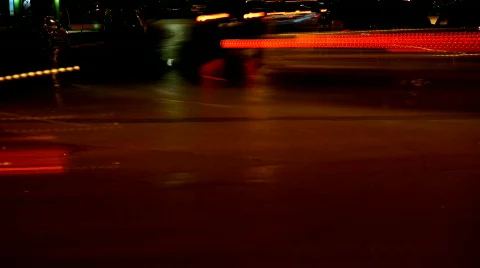 Night traffic Stock Footage 868520
