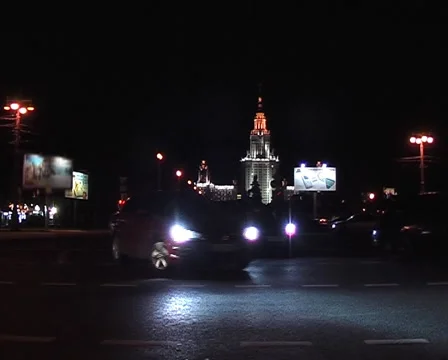 Night traffic. 스톡 동영상 988895