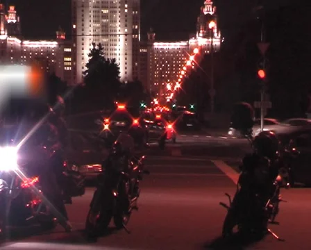 Night traffic. Video stock 1065303