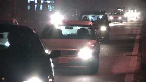 Night traffic. Stock Footage 8991156