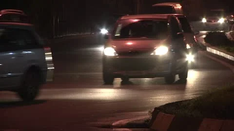 Night traffic. Stock Footage 8991176