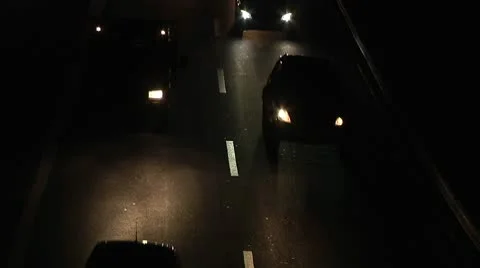 Night traffic. Stock Footage 9971049