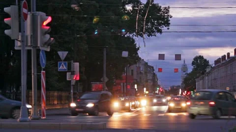 Night traffic 스톡 동영상 10792007