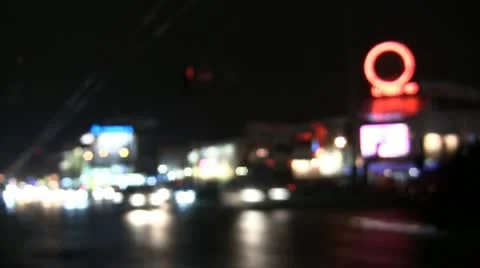 Night traffic Stock Footage 10810370