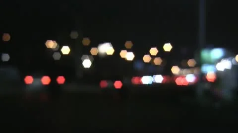Night traffic Stock Footage 10810426