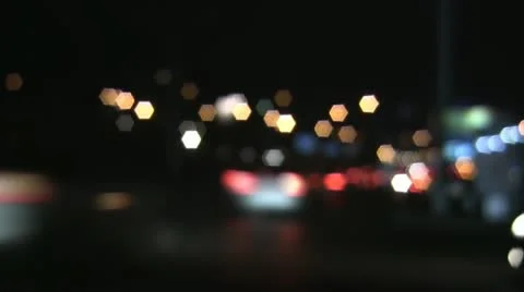 Night traffic Stock Footage 10810497