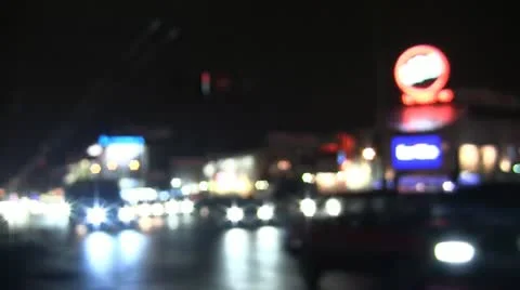 Night traffic Stock Footage 10813074