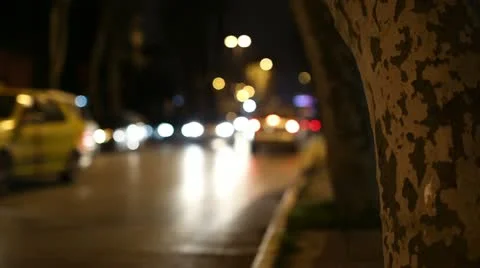 Night traffic Stock Footage 21746730